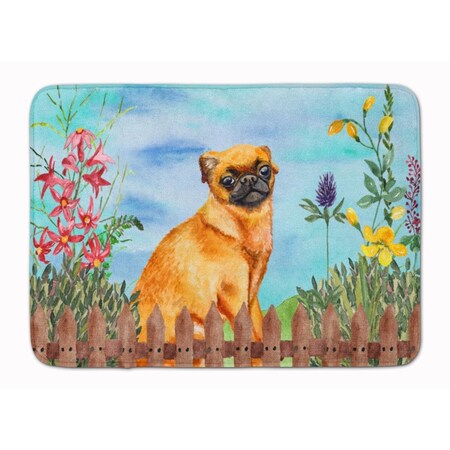 Carolines Treasures Small Brabant Griffon Spring Machine Washable Memory Foam Mat CK1229RUG